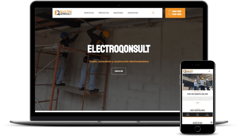 Diseño de sitio web ElectroQonsult