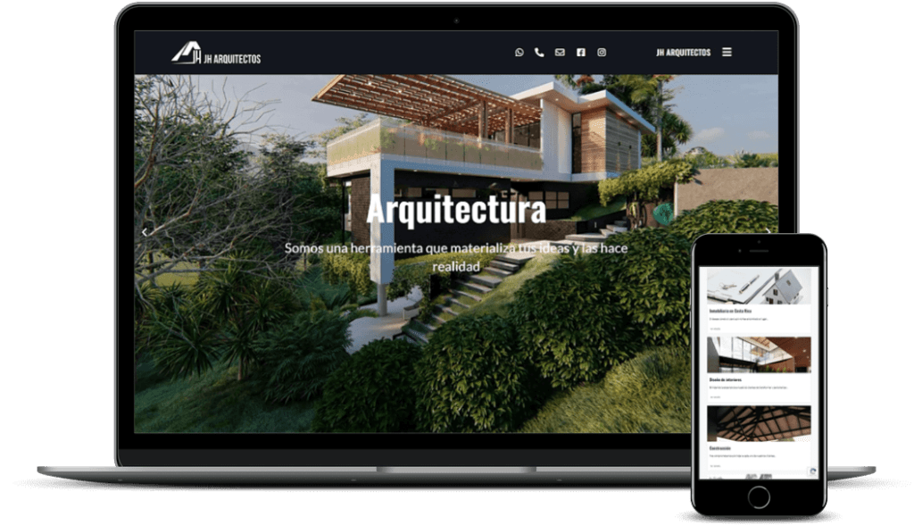Diseño de paginas web - Arquitectos JH